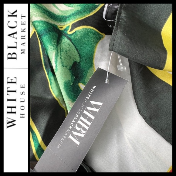 🔥SALE🔥NWT WHBM Silky Autumn Leaves Scarf - Picture 4 of 5